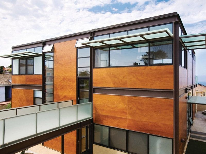 Монтаж вентилируемых фасадов их HPL-панелей